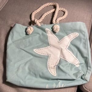 Teal beach bag